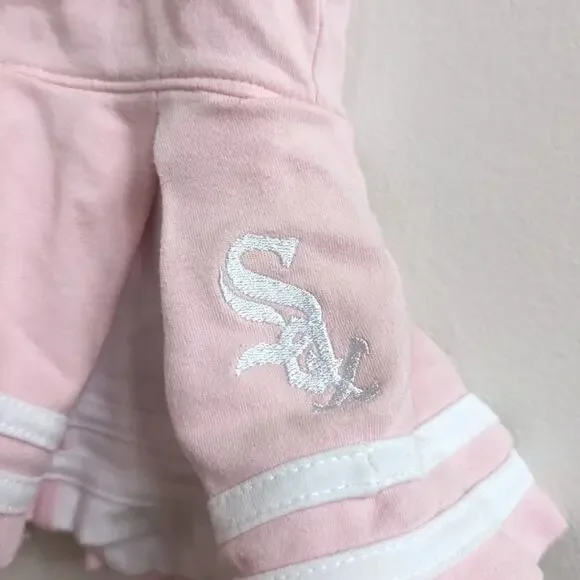 Majestic Chicago White Sox Dress Baby Girls Sz 18m Pink Baseball - Picture 3 of 7